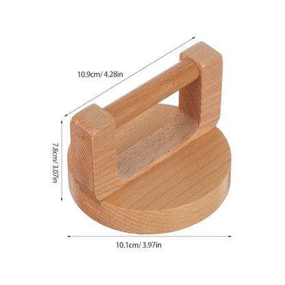 Block Printing Baren: Wooden Hand Press Tool - Craft Burnisher for Linocut Screen Printing - Hand Press Tool for Scrapbooking Art Classroom Supplies