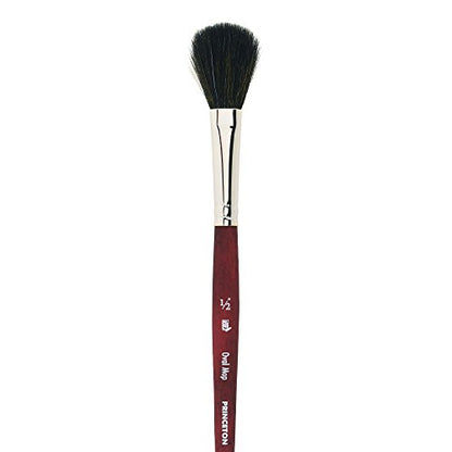 Princeton Velvetouch, Series 3950, Paint Brush for Acrylic, Oil and Watercolor, Oval Mop, 1/2 Inch - size: Size 1/2 inch