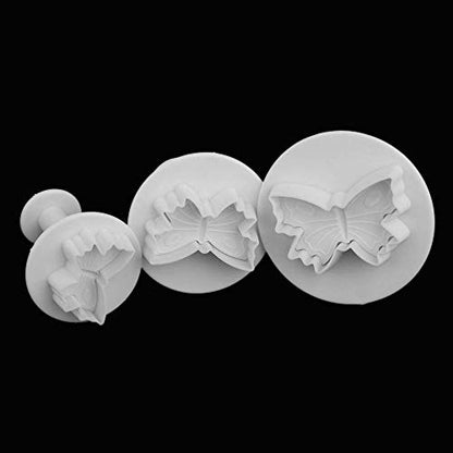 33 Piece Fondant Cake Cookie Plunger Cutter Sugarcraft Flower Leaf Butterfly Heart Shape Decorating Mold DIY Tools