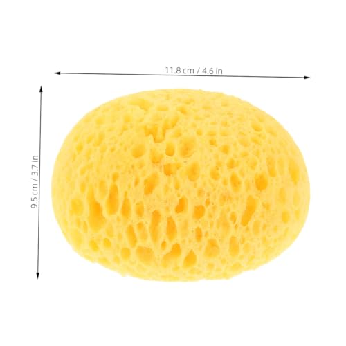 KOMBIUDA 4pcs Wall Texture Repair Sponge Set, Removable Yellow Drywall Patch Sponges for Ceiling and Wall DIY Painting, Artist Craft and Home Decor Tools