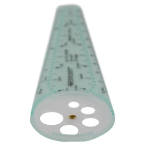 Westcott 00516 Safety Compass for Geometry, Drafting, Classrooms, Crafters and Artists, Shatterproof, Translucent Drawing Compass Creates Perfect Circles from 1/4-Inch to 10 Inches - size: Safety Compass