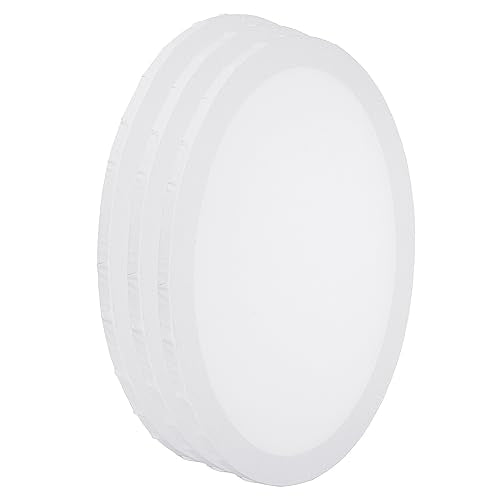 PATIKIL Paint Canvases for Painting, 3 Pack 16x12 Inch Oval Wood Frame Stretched Blank Art Canvas Board Panels for Acrylic, Oil, Tempera Painting, White - size: 16x12 Inch