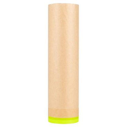 MyLifeUNIT Masking Paper, Automotive Masking Paper Roll with Tape for Painting Protection Covering (1 Rolls, 24 inch x 50 feet) - size: 24 inch x 50 feet