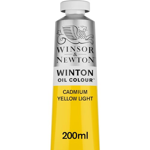 Winsor & Newton Winton Oil Color, 200ml (6.75-oz) Tube, Cadmium Yellow Light - color: Cadmium Yellow Light, size: 6.75 Fl Oz (Pack of 1), style: 6.75-oz Tube
