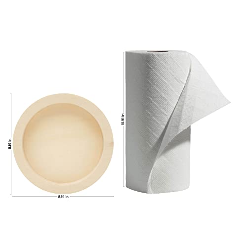 Circle Wood Panel 8-3/16 inch Diameter, Pack of 1 Round Canvas Boards, Unfinished Wooden Trays for Crafts & Painting, by Woodpeckers - size: 8-3/16 inch