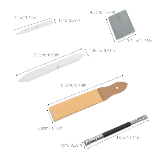 Toyvian Art Drawing Kit Pencil Extension Tool, and Kneaded Eraser 33pcs with Tortillions Blending Sticks and Blending Stumps Set Featuring Sandpaper Pencil Sharpener for Studio Work