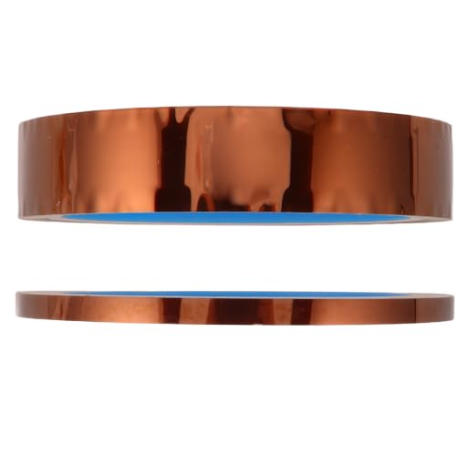 BESTonZON 2pcs Polyimide Heat Resistant Tape 5mmx35m Strong Adhesion and Heat Proof Protection for Electronic Repairs and 3D Printing Applications High Temperature Insulation Tape
