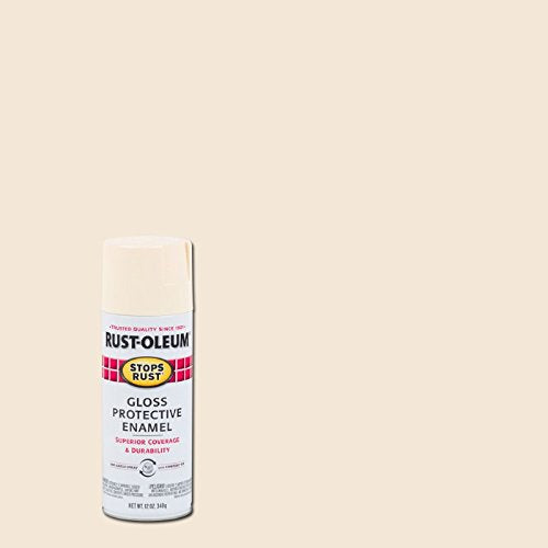 Rust-Oleum 7794830 Stops Rust Spray Paint, 12 oz, Gloss Antique White (Pack of 2) - color: Gloss Antique White, size: 12 Ounce (Pack of 2)
