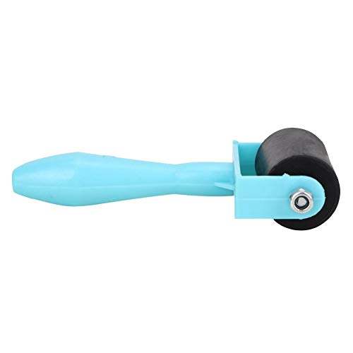 Printmaking Brayer, 3.5cm Plastic Handle Rubber Printmaking Brayer Flexible Ink Painting Rubber Roller Art Stamping Tool Painting Tools Strong Hiding Power(Blue)