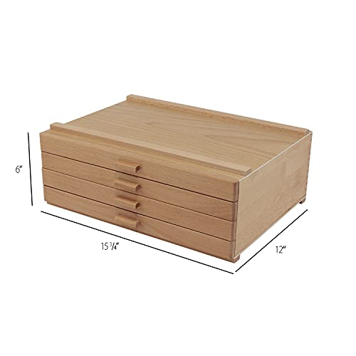 HG Art Concepts Artists Storage Chests - Premium Studio Organizer for Paint Tubes, Brushes, Pencils, Markers, & More! - 3 Drawer & 4 Drawer - size: 3 & 4 Drawer