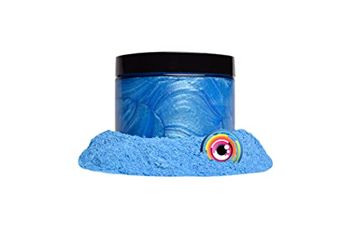 Eye Candy Pigments Premium Blue Mica Powder - Angel Blue (50gr) - for Epoxy, Resin, Soap, Paint, Woodworking, Acrylic Pouring, Bath Bombs, Fishing Lures - DIY Arts and Crafts Additive - color: Angel Blue