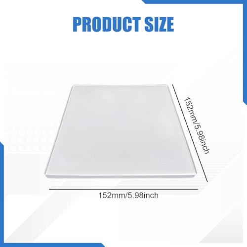 Gel Printing Plate Flexible Monoprinting Print Plate Card Making Scrapbooking Gel Plate DIY Arts and Crafts Journaling Sturdy Material Suitable for Ar, Square - color: Square