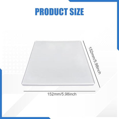 Gel Printing Plate Flexible Monoprinting Print Plate Card Making Scrapbooking Gel Plate DIY Arts and Crafts Journaling Sturdy Material Suitable for Ar, Square - color: Square