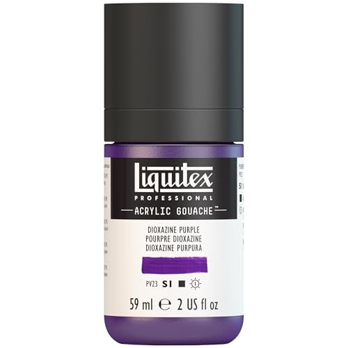 Liquitex Professional Acrylic Gouache, 2-oz (59ml) Bottle, Dioxazine Purple - color: Dioxazine Purple