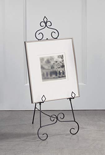 TRIPAR 36" Inch Keller Metal Floor Easel Display Stand for Decoration, Paintings, Pictures, Photography, & Artwork