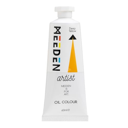 MEEDEN Artist Grade Oil Paint: Deep Yellow - 60ml/2oz Tube - Professional Art Paints for Canvas Painting - color: Deep Yellow, style: 60ml/2oz
