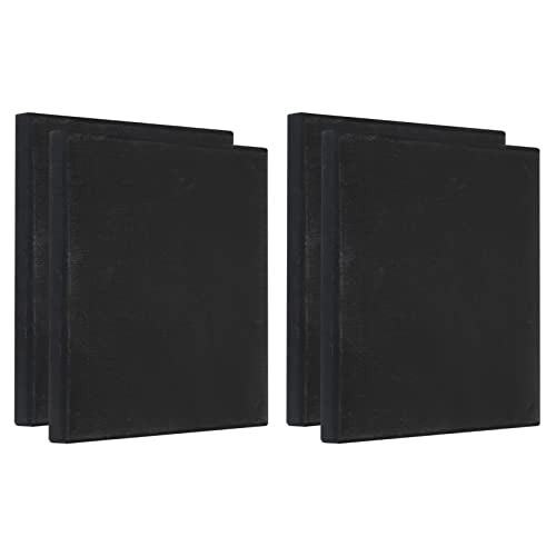 PATIKIL Paint Canvases Panel for Painting, 4 Pack 8x8 Inch Square Wood Frame Stretched Blank Art Board Panels for Acrylic, Oil, Tempera Painting, Black - size: 8x8 Inch