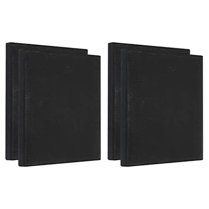 PATIKIL Paint Canvases Panel for Painting, 4 Pack 8x8 Inch Square Wood Frame Stretched Blank Art Board Panels for Acrylic, Oil, Tempera Painting, Black - size: 8x8 Inch