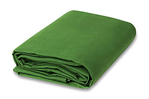 CCS Cotton Canvas Fabric (10oz) – Heavy Duty Duck Cloth for Apparel, Bags, Upholstery, Crafts & Decor – Reusable & Washable Cotton Canvas Bolt (5-Yard, Apple Green) - color: Apple Green