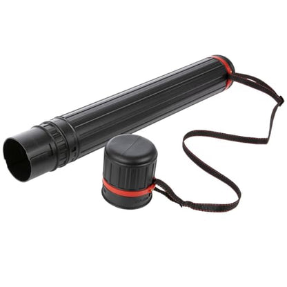 Hobby Lobby Expandable Art Storage Tube, 25-42 Inch, Black | With Shoulder Strap, For Artwork and Blueprints
