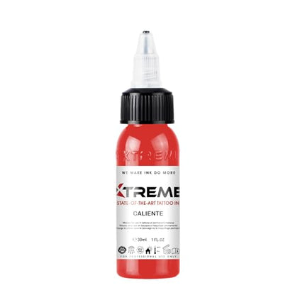 Xtreme Tattoo Ink, Versatile Medium Viscosity for Precision Tattooing, Rich Hue, Quick Healing, Acrylic-Free, Water Based and Premium Quality - Ready-to-Use Tattoo Ink (Caliente, 1 oz) - color: Caliente, size: 1 oz