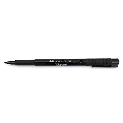 Faber-Castell Art & Graphic Pitt Artist Pen Brush India Ink Pen, Black, Single Pitt Pen, for Art, Craft, Drawing, Sketching, Home, School, University, Colouring - color: Black, size: 1 Count (Pack of 1)