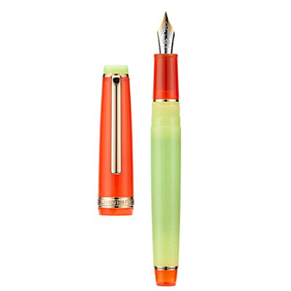 3 Piece Jinhao 82 Fountain Pen Elegant Mixed Macaron Fine Point Gold Trim Pen with Converter Set - color: Mixed Macaron Gold Trim, style: Fine Nib