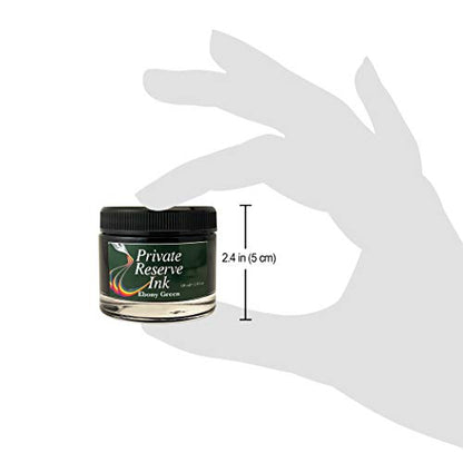 Private Reserve Premium Fountain Pen Ink, 60ml Bottle, Ebony Green | Premium fountain pen ink with smooth flow, rich color, and reliable everyday writing performance. - color: Ebony Green