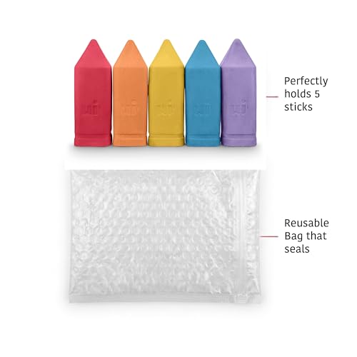 Urban Infant Non-Toxic Sidewalk Chalk for Toddlers and Kids - Washable Outdoor Jumbo Chalk - Rainbow - color: Rainbow