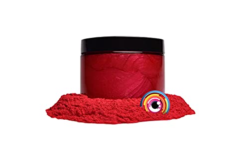 Eye Candy Pigments Premium Red Mica Powder - Baku Red (50gr) - for Epoxy, Resin, Soap, Paint, Woodworking, Acrylic Pouring, Bath Bombs, Fishing Lures - DIY Arts and Crafts Additive - color: Baku Red