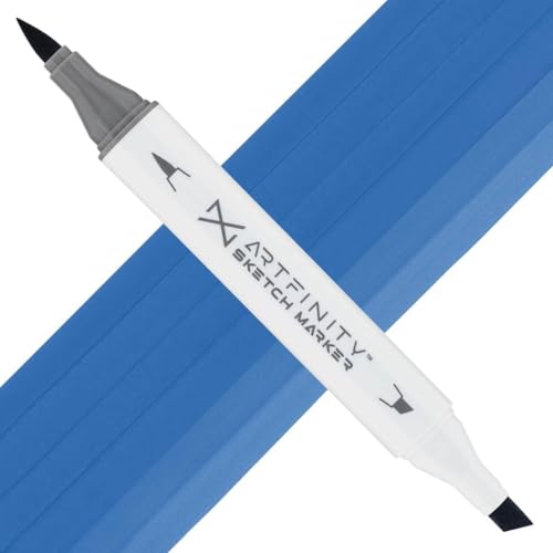 Artfinity Sketch Markers - Blue Dusk B7-6, Vibrant, Professional, Dye-Based Alcohol Markers for Artists, Drawing, Travel, & More - color: Blue Dusk B7-6, size: 1 Count (Pack of 1)