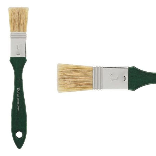 Creative Mark Bonn Bristle Blend Mottler Brush - Mottler Synthetic Hair Paint Brush for Large Scale Work, Acrylic or Oil Paint, and Artists - 1 Inch - size: 1 in