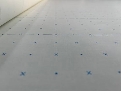 Pattern Paper for Sewing, Tracing Paper for Pattern Drafting, Marking Paper for Dressmaking, 60g Weight (Alphanumeric Dotted Paper, 45 Inch x 20 Yard)