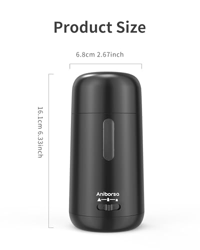 Automatic Electric Pencil Sharpener - Auto Feed, Auto Stop & Auto Eject, Rechargeable for Classroom, Home, School, Office, Black - color: Black