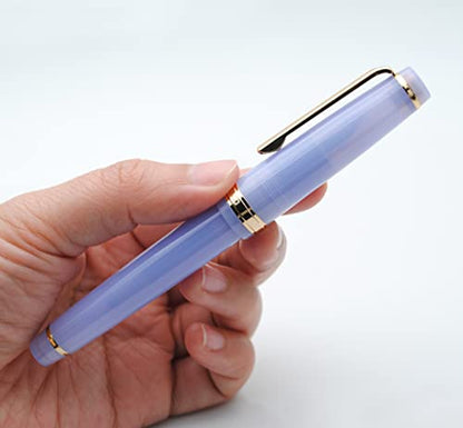 JINHAO 82 Fountain Pen with Gold Clip (F Nib 0.5mm, Transparent Violet) - color: Transparent Violet