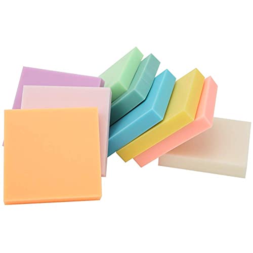 Rubber Carving Block, 9pcs 5 X 5 X 0.8cm Multicolor Square Linoleum Blocks for Printmaking DIY Hand Stamps Crafts Supplies