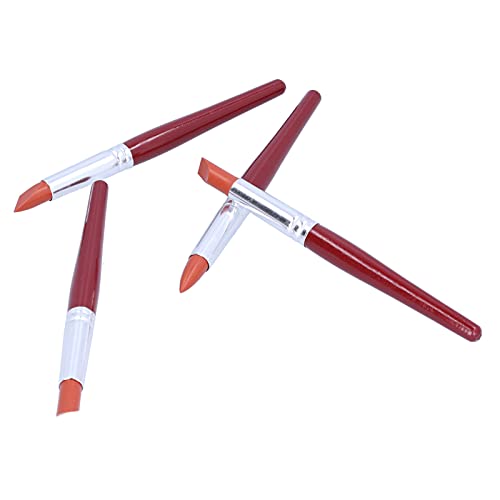 HEEPDD Clay Sculpting Tools, 5pcs Flexible Clay Shaping Pens for Oil Painting, Sculpture, and Crafting Sculpting Tools, Silicone Material, Nan Art Supplies (Red L Size) - color: Red L Size