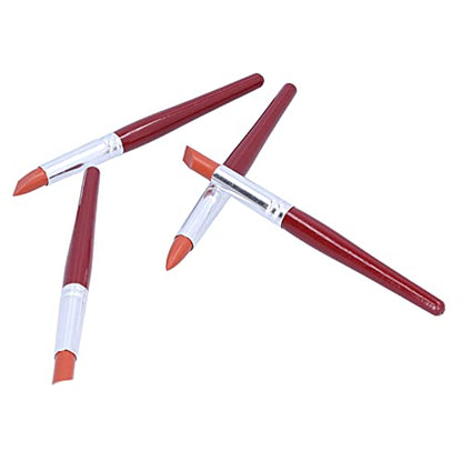 HEEPDD Clay Sculpting Tools, 5pcs Flexible Clay Shaping Pens for Oil Painting, Sculpture, and Crafting Sculpting Tools, Silicone Material, Nan Art Supplies (Red L Size) - color: Red L Size
