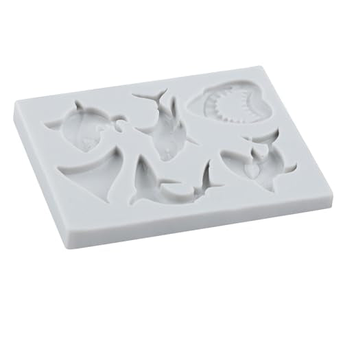 Ocean Animal Polymer Clay Molds Shark Silicone Mold for DIY Crafts Epoxy Resin Casting Air Dry Polymer Clay Plaster Jewelry Making - color: Style D