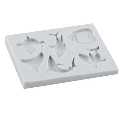 Ocean Animal Polymer Clay Molds Shark Silicone Mold for DIY Crafts Epoxy Resin Casting Air Dry Polymer Clay Plaster Jewelry Making - color: Style D