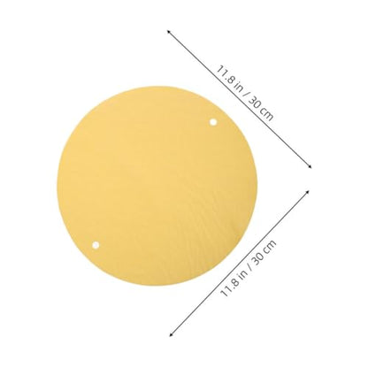 DIYEAH 2pcs Dual Hole Design Clay Throwing Pad for Pottery Wheel Bat Durable and Reusable Mat for Potters Compatible with Density Boards