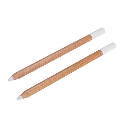 2pcs White Charcoal Pencils for Highlight,Drawing, Writing, Coloring, Gift for Artist, Hobbyist,Beginner (2pcs White) - color: 2pcs white