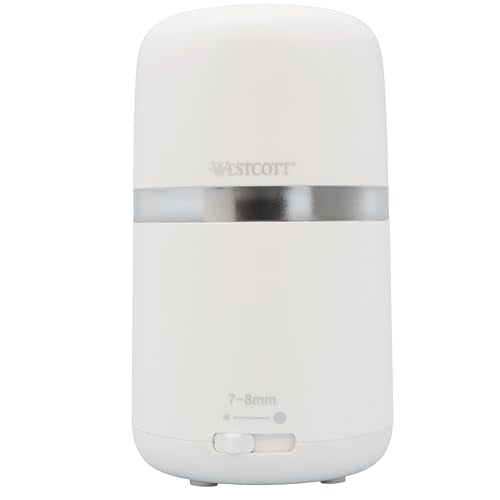 Westcott Two-in-One Fully Automatic Battery and Electric Pencil Sharpener for Regular, Graphite, and Drawing Pencils - Adjustable Tip Size - for Office and School Use - Includes AC Adapter - White