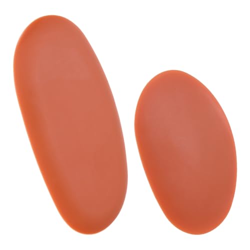 HARFINGTON 2pcs Pottery Ribs Soft Silicone Rubber Clay Ceramic Sculpting Tools for Finishing Shaping and Smoothing Removing Finger Marks Small & Medium