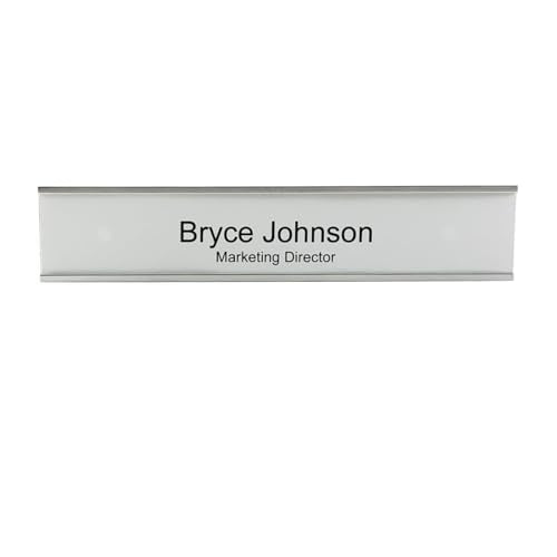 Perforated Paper Nameplate Inserts, Pack of 20 (8" x 1.5") - color: White, size: 8" x 1.5"