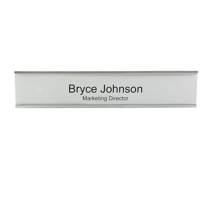 Perforated Paper Nameplate Inserts, Pack of 20 (8" x 1.5") - color: White, size: 8" x 1.5"