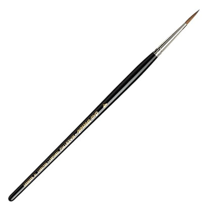 da Vinci Watercolor Series 10 Maestro Paint Brush, Round Kolinsky Red Sable, Size 4 - size: Size 4, style: Round Series 10