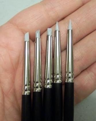 Morezmore M00167 5pc Silicone Color Shapers Clay Rubber Sculpting Tools