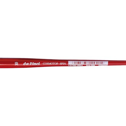 da Vinci Watercolor Series 5584 CosmoTop Spin Paint Brush, Pointed Oval Synthetic with Red Handle, Size 10 (5584-10) - size: Size 10, style: Pointed Oval
