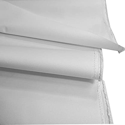 Mybecca Canvas Marine Fabric 600 Denier Indoor/Outdoor White 1 Yard (36" x 56")(Cut Separate by Yard for Prime Orders)(3 ' x 4.7')
